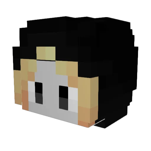 Fotokiller Minecraft avatar head, 3D render