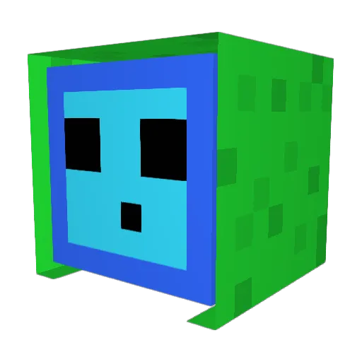 Fotren Minecraft avatar head, 3D render