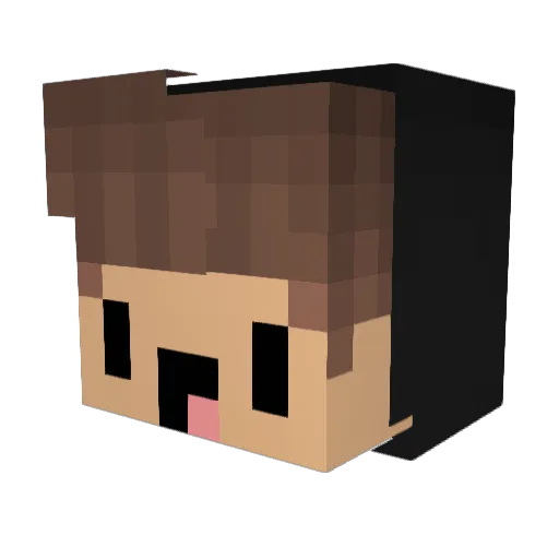 FouadKuhh Minecraft avatar head, 3D render