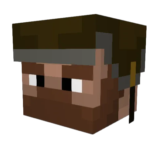 Foucay Minecraft avatar head, 3D render