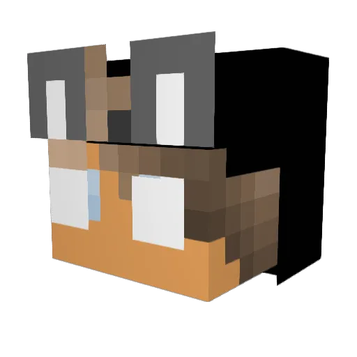 FoulSmoke Minecraft avatar head, 3D render