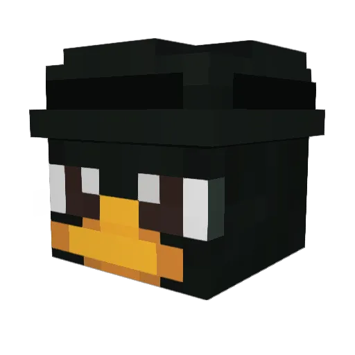FoundIldar Minecraft avatar head, 3D render