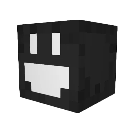 Four4X4Four Minecraft avatar head, 3D render