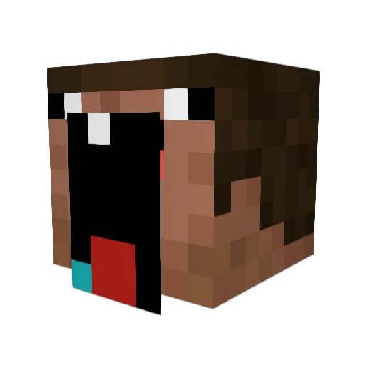 FourFlushDeuce Minecraft avatar head, 3D render
