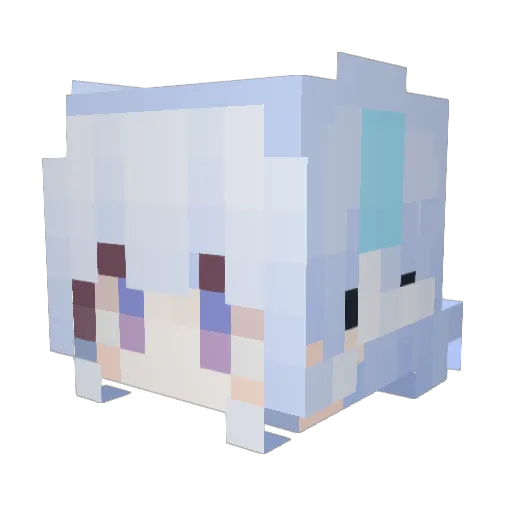 FourPlace Minecraft avatar head, 3D render