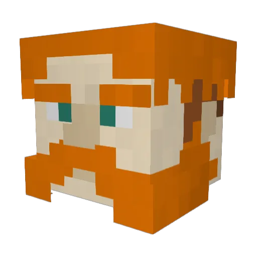 Four_Leaf_YT Minecraft avatar head, 3D render