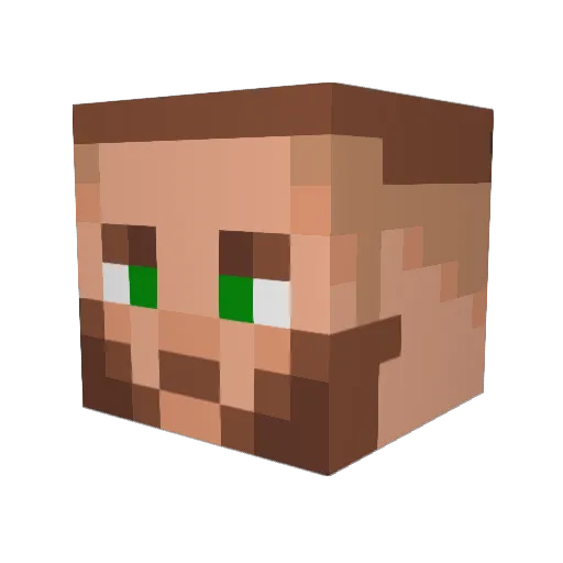 Four_he Minecraft avatar head, 3D render