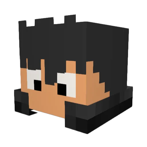 Fourbe_ Minecraft avatar head, 3D render