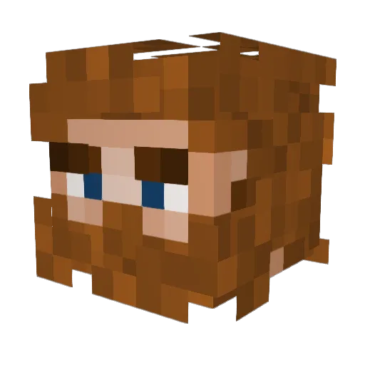 FourthAssassin Minecraft avatar head, 3D render