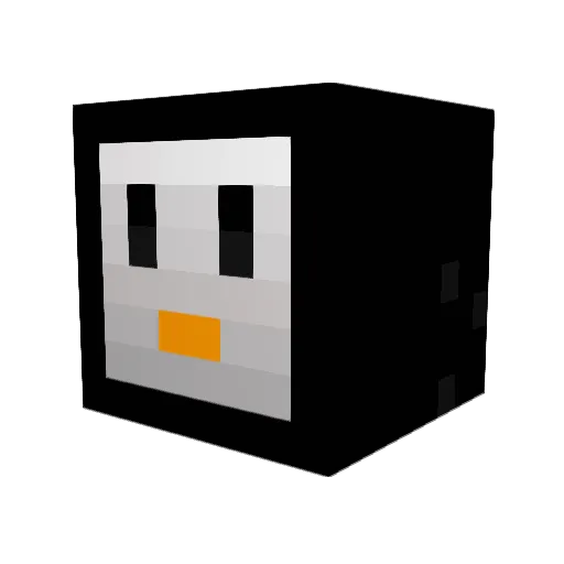 Fourtuble Minecraft avatar head, 3D render