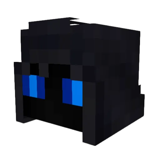 FousIite Minecraft avatar head, 3D render