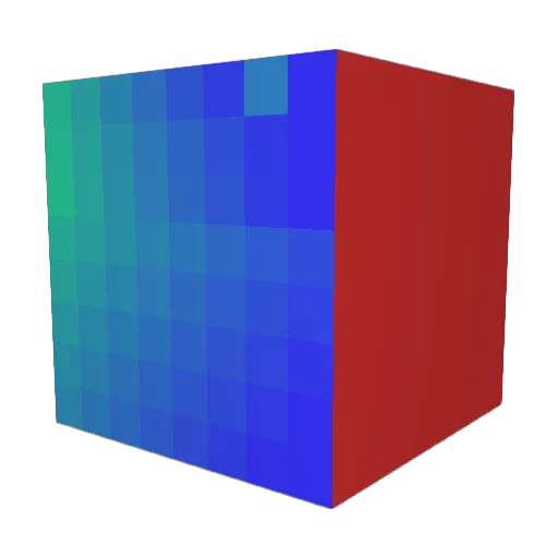 Fousacx787x Minecraft avatar head, 3D render