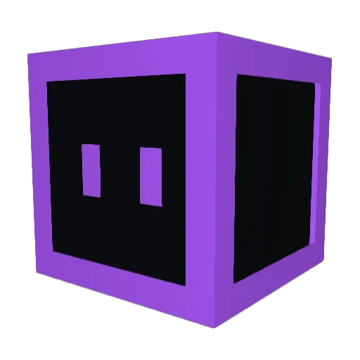Fowksdf Minecraft avatar head, 3D render