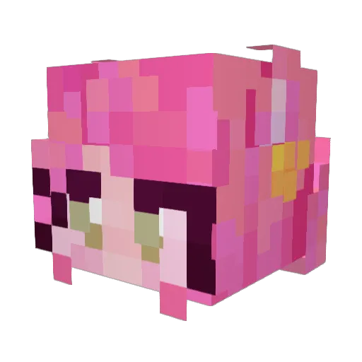 Fowl_or_Tokyo Minecraft avatar head, 3D render