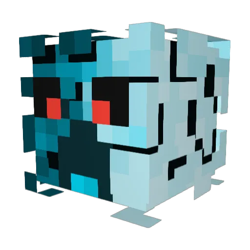 Fowlhorn Minecraft avatar head, 3D render