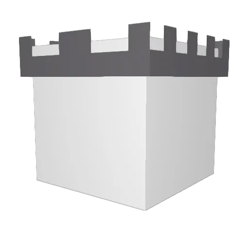 Fowxa Minecraft avatar head, 3D render