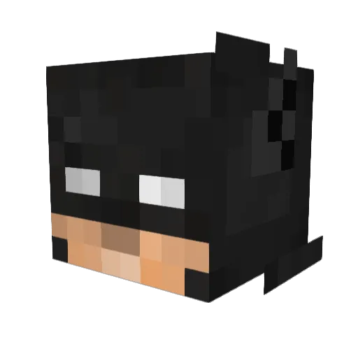 Fox1612 Minecraft avatar head, 3D render