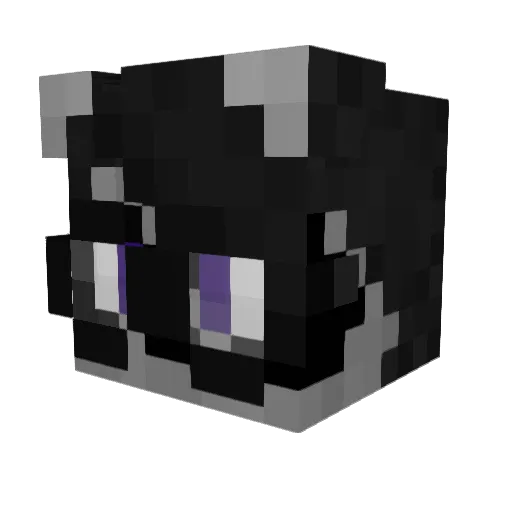 Fox3952 Minecraft avatar head, 3D render