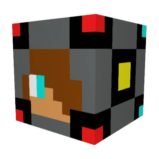 FoxBaby247 Minecraft avatar head, 3D render