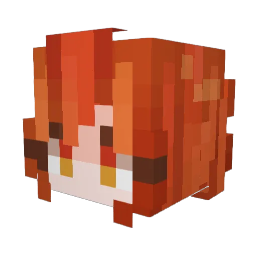 FoxBlade_ Minecraft avatar head, 3D render