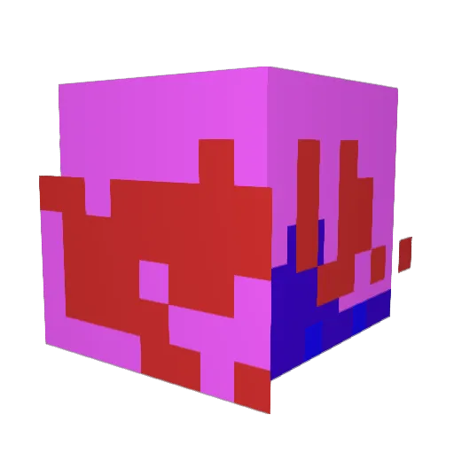 FoxCreeper7457 Minecraft avatar head, 3D render