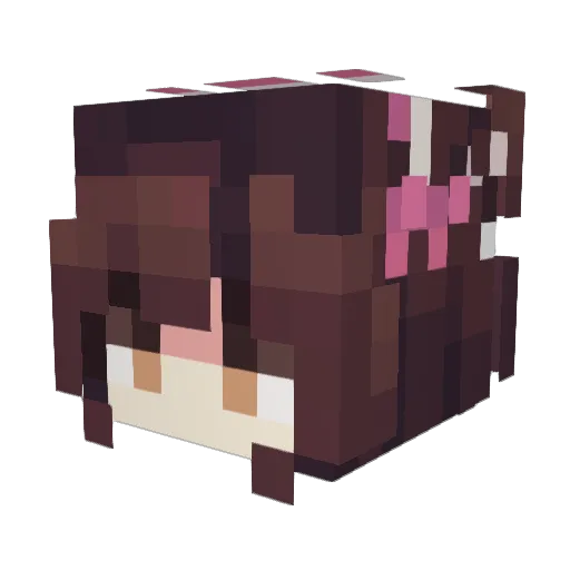 FoxFootPro Minecraft avatar head, 3D render