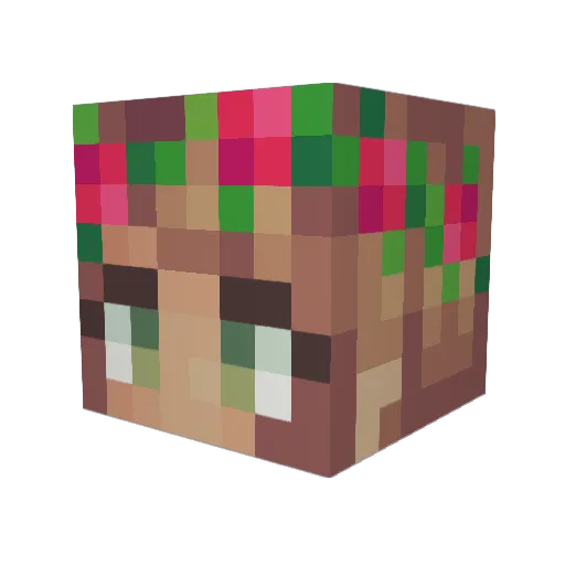 FoxGirl2930 Minecraft avatar head, 3D render