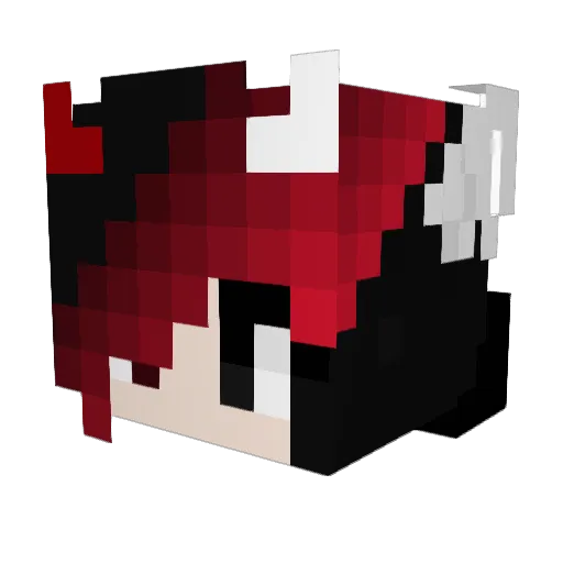 FoxGod98 Minecraft avatar head, 3D render