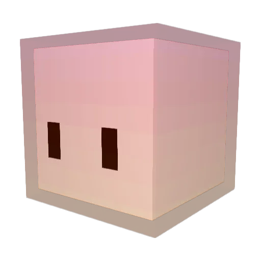FoxLePlaisantin Minecraft avatar head, 3D render