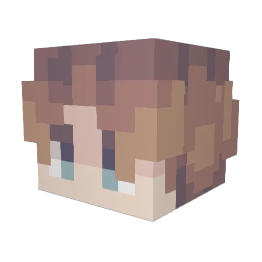 FoxThug Minecraft avatar head, 3D render
