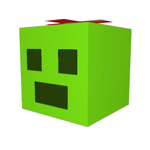Fox_0708 Minecraft avatar head, 3D render