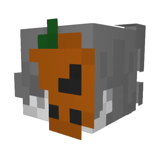 Fox_555 Minecraft avatar head, 3D render