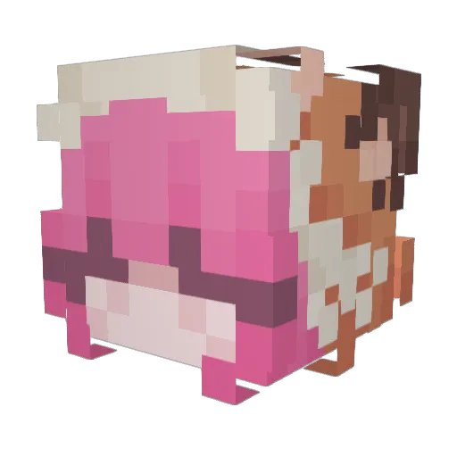 Fox_Devaluation Minecraft avatar head, 3D render
