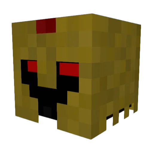 Fox_Die Minecraft avatar head, 3D render