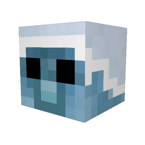 Fox_Murdoch Minecraft avatar head, 3D render