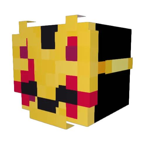 Fox_of_War Minecraft avatar head, 3D render