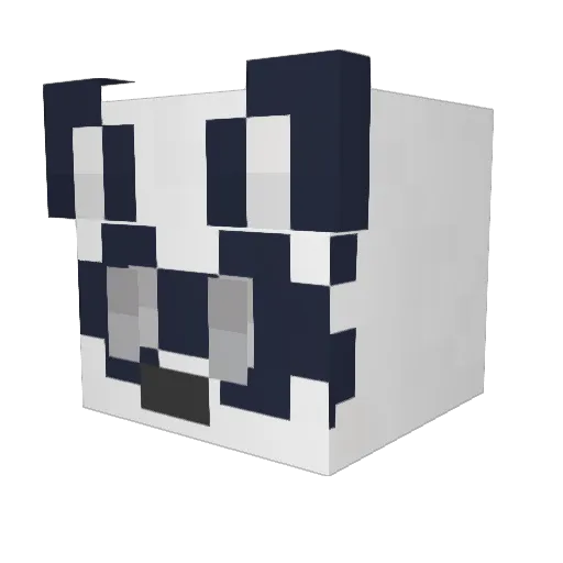 FoxahFelly Minecraft avatar head, 3D render