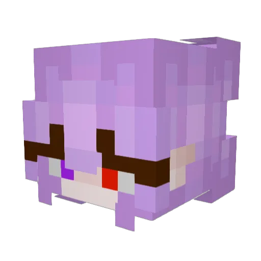 Foxaro_ Minecraft avatar head, 3D render
