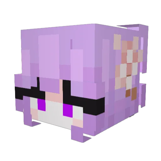 Foxaro__ Minecraft avatar head, 3D render