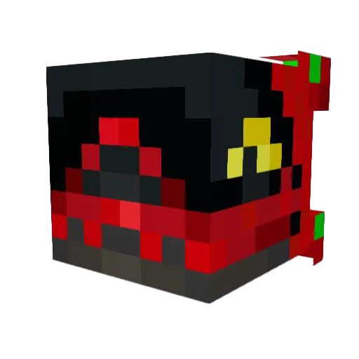 Foxaton Minecraft avatar head, 3D render