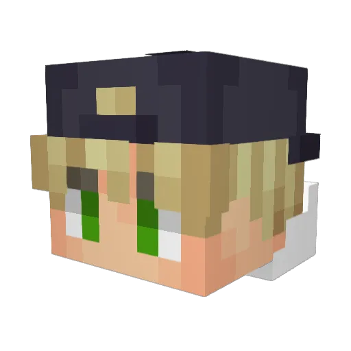 Foxboy2978 Minecraft avatar head, 3D render