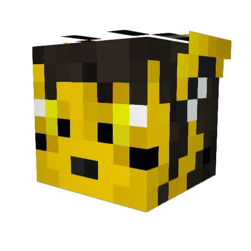 Foxbyte Minecraft avatar head, 3D render