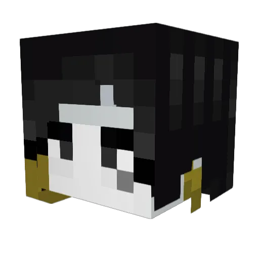 Foxcoded Minecraft avatar head, 3D render