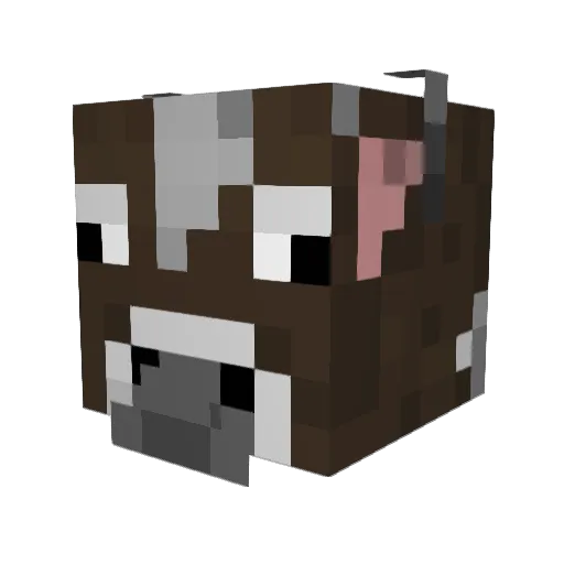 FoxedHood Minecraft avatar head, 3D render