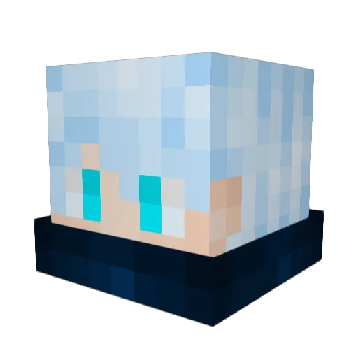 Foxehhh Minecraft avatar head, 3D render