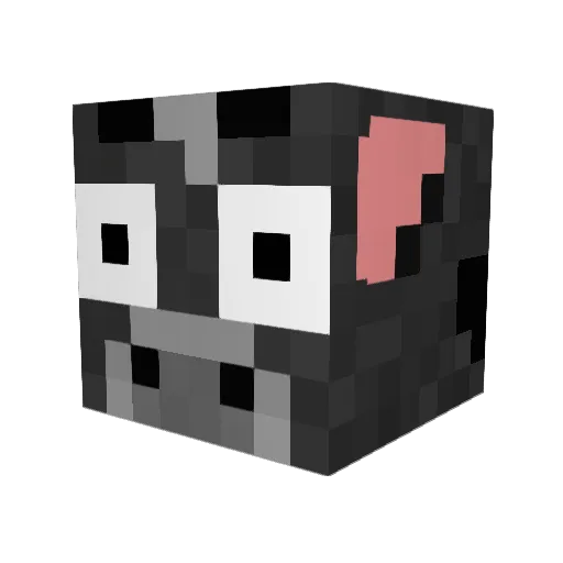 Foxersld Minecraft avatar head, 3D render