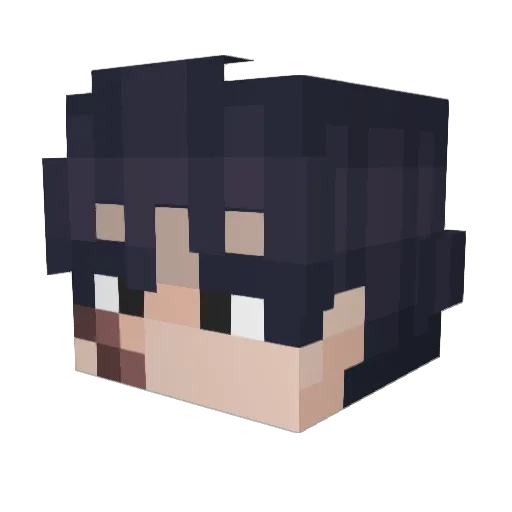 Foxesmagic Minecraft avatar head, 3D render