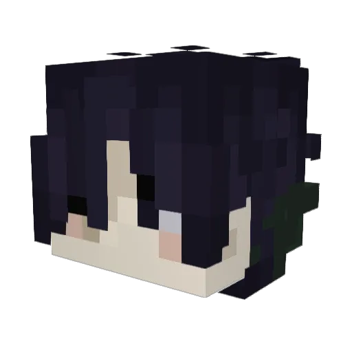 Foxfire05 Minecraft avatar head, 3D render