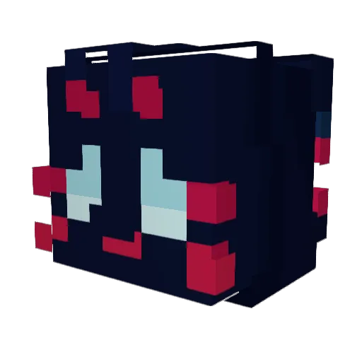 Foxgamer80 Minecraft avatar head, 3D render