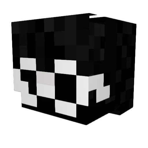 Foxgh1 Minecraft avatar head, 3D render